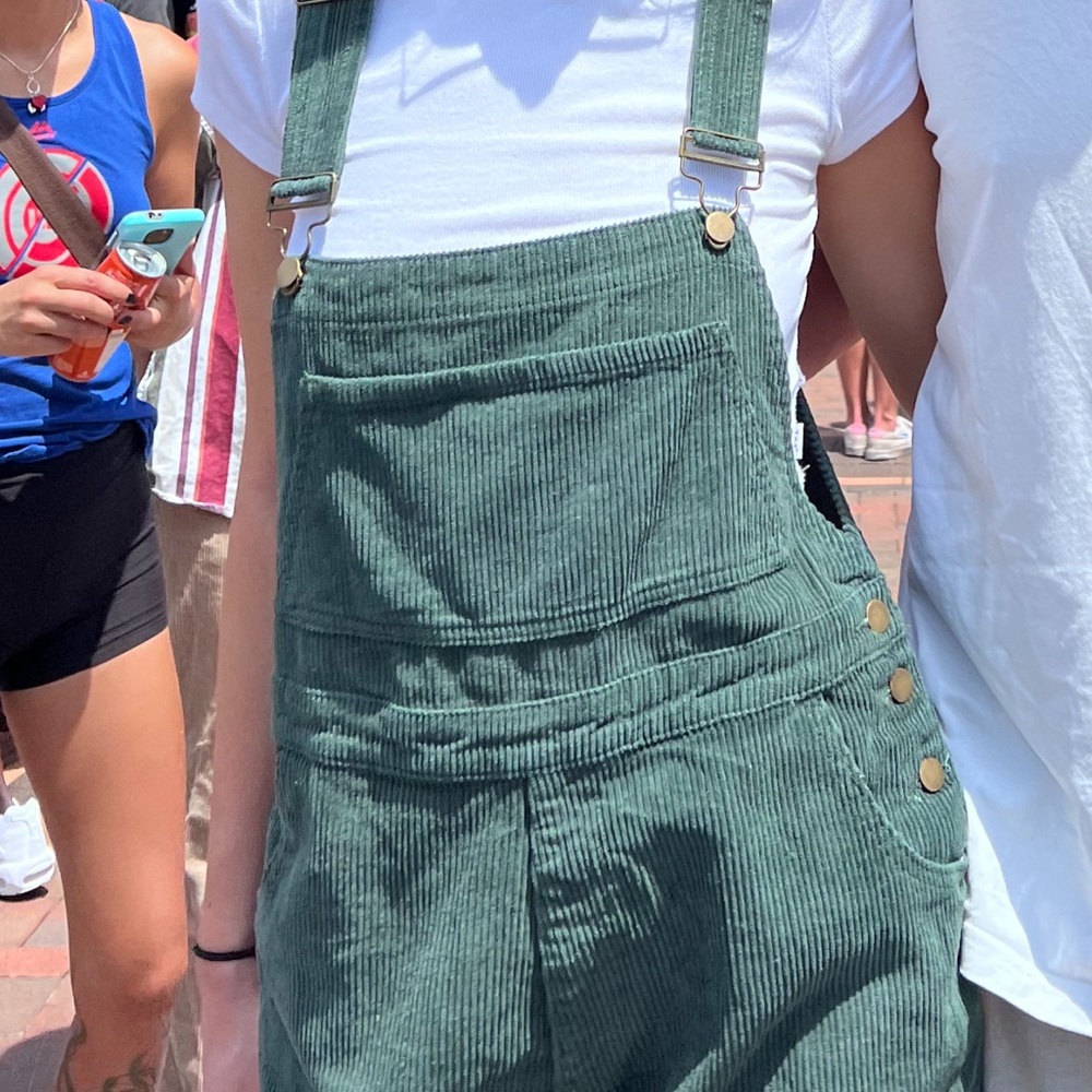 Princess Polly corduroy green overalls